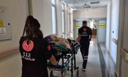 Çadır çekerken 1. kattan düşen kişi yaralandı