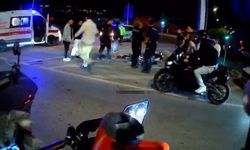 Samsun'da motosiklet devrildi, sürücü yaralandı