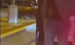 Yol kesen trafik magandaları otomobilde bebek olmasına rağmen tehditlere devam etti