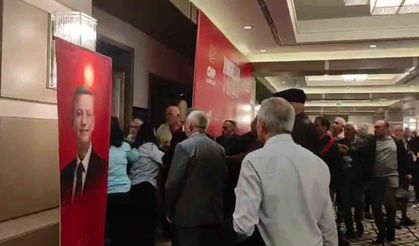 Zonguldak’ta CHP’nin kongresinde yumruklu kavga