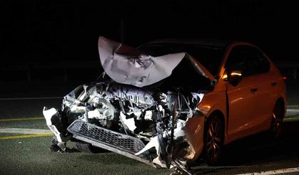 Elazığ'da yaşanan kazada 3 kişi yaralandı: O anlar kamerada