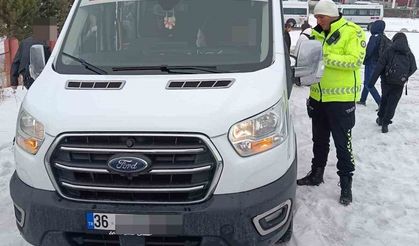 Kars'ta okul servislerine sıkı denetim