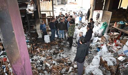 Sanayi sitesinde yangın: Alevler büyümeden söndürüldü