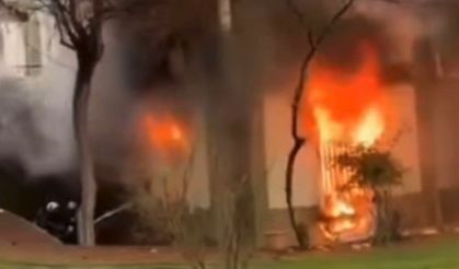 Gaziantep'te caminin bodrum katında korkutan yangın