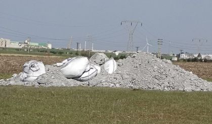 Mera alanına atık döküldü