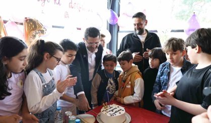 Çekmeköy'de şehit olan Fatma Nur öğretmenin oğlu Hasan Kemal'e doğum günü sürprizi