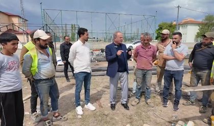 Iğdır'da Şantiyede İşçilerle Başkan Karşı Karşıya Geldi