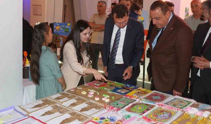 Narman'da en özel sergi açıldı