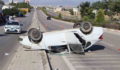 Otomobil takla attı: 5 yaralı
