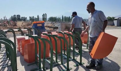 Iğdır Belediyesi Atık Malzemelerden Çöp Kovası Üretti