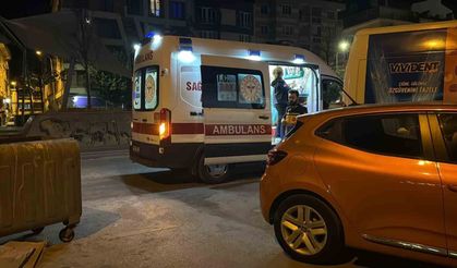 Scooterdan düşüp sızan alkollü kadın hastaneye kaldırıldı
