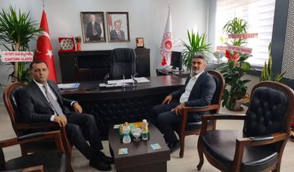 İl Başkanı Ayaz’dan Çevre Müdürü Bektaş’a Hayırlı Olsun Ziyareti