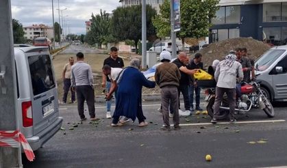 Iğdır’da Trafik Kazası : Otomobil ve Motosiklet Çarpıştı
