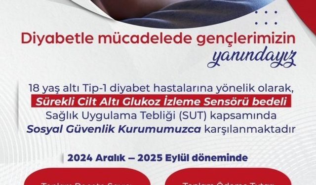 Bakan Işıkhan: "SGK"nın 18 yaş altındaki Tip 1 diyabet hastalarının 76 binden fazla reçetesini karşıladık"