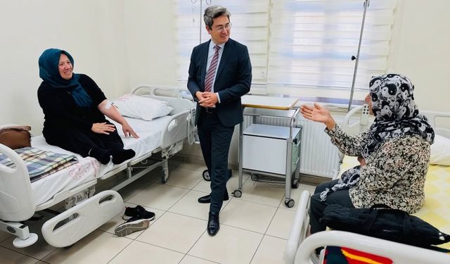 Kaymakam Arıkan hastanede incelemede bulundu