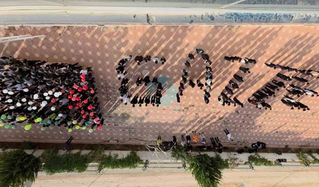 Adıyaman Doğa Koleji’nden Gazze’ye destek mesajı