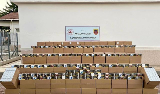Antalya’da 5 milyon makaron ele geçirildi