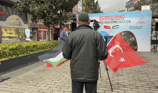 Arnavutköy’de Gazze için tek yürek