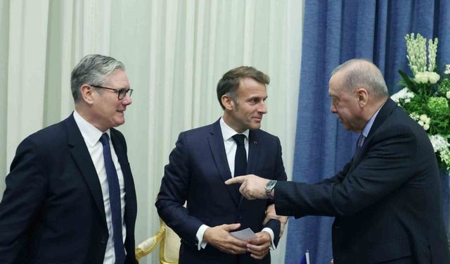 Cumhurbaşkanı Erdoğan, Fransa Cumhurbaşkanı Macron ile görüştü
