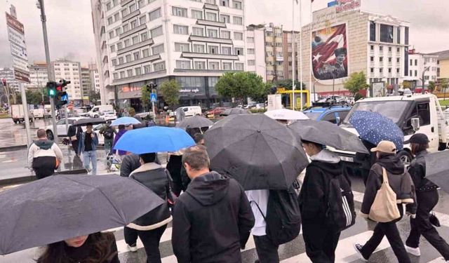 Samsun’da yağmur etkili oldu