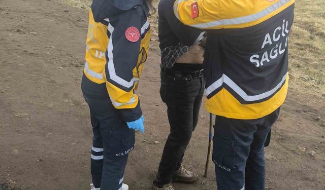 Yanına yıldırım düşen şahıs yaralandı