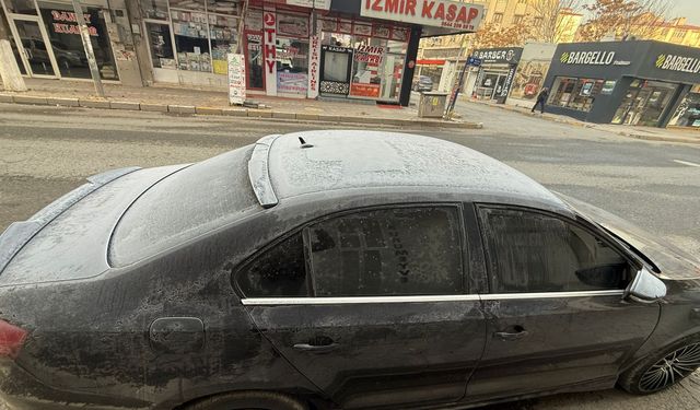 Iğdır’da Termometreler Sıfırın Altını Gördü: Araç Camları Buz Tuttu