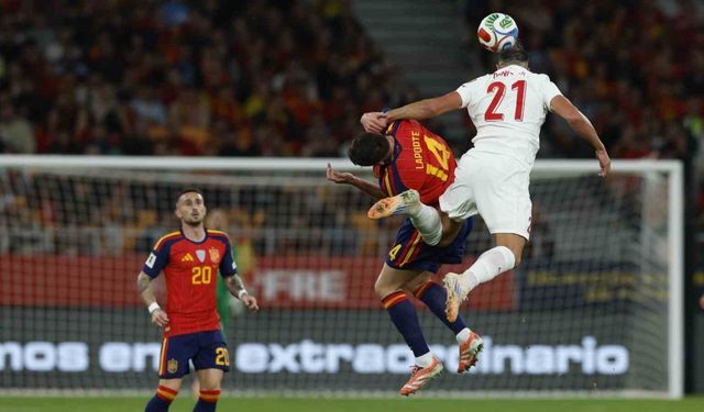 2026 FIFA Dünya Kupası Avrupa Elemeleri: İspanya: 1 - Türkiye: 1 (İlk yarı)