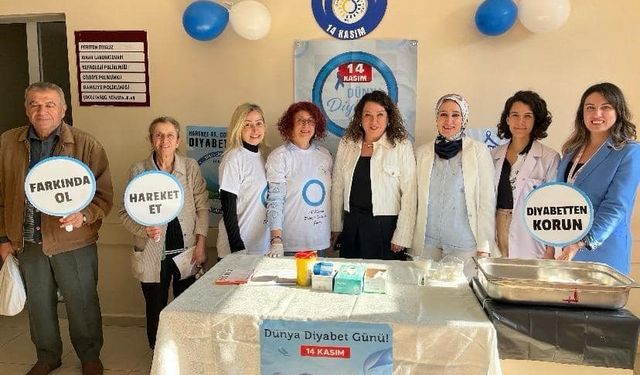 Aydın Devlet Hastanesi’nde vatandaşlar diyabete karşı bilgilendirildi