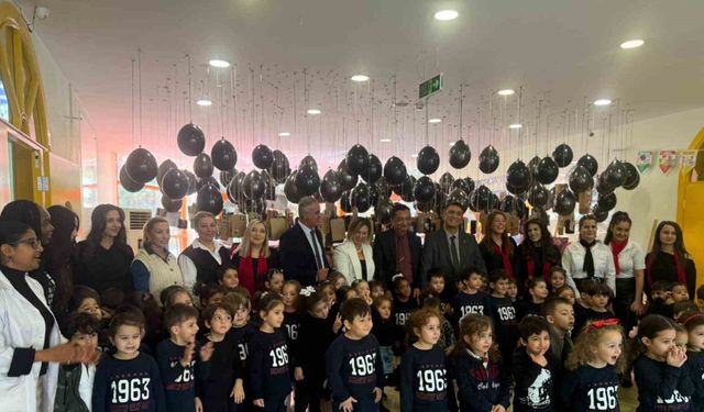 Gaziantep Kolej Vakfı Anaokulu’nda "Ata’m" sergisi büyük ilgi gördü