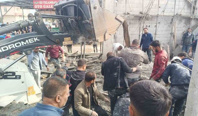 İnşaatta göçük: 5 işçi altında kaldı