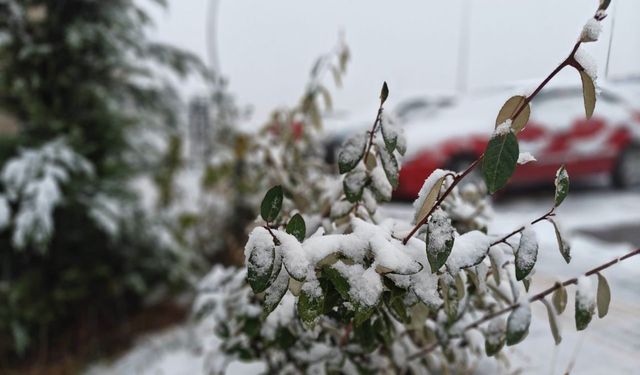 Kayseri’nin yüksek kesimlerine kar yağdı