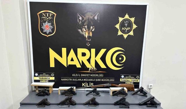 Kilis’te tır ve evlerde silah ile kaçak sigara ele geçirildi: 1 tutuklama