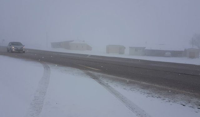 Kızıldağ’da kar etkili oldu