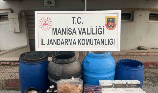 Manisa’da kaçak içki ve tütün operasyonu: 3 gözaltı