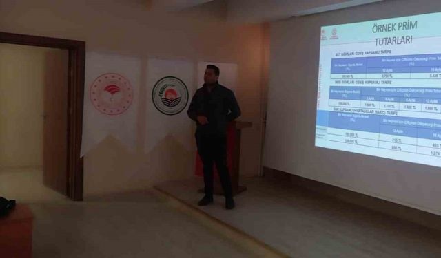 Tekman’da tarım sigortaları bilgilendirme semineri