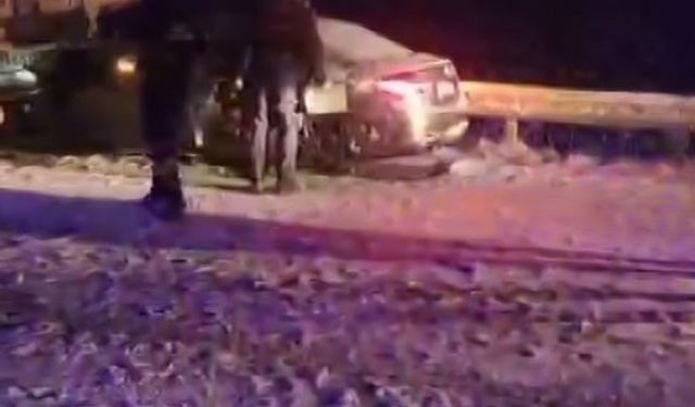 Yoğun kar yağışı kazaları beraberinde getirdi: 1 ölü, 5 yaralı