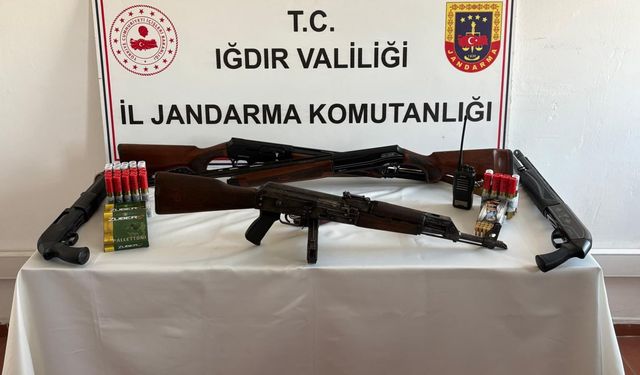 IĞDIR’DA KAÇAK SİLAH OPERASYONU