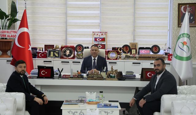 Kuveyt Türk Katılım Bankası Iğdır Şube Müdürü Kıran'dan Rektör Gürel’e Ziyaret