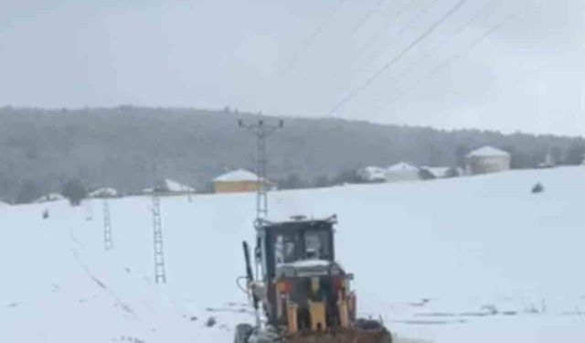 Kar yağışı nedeniyle 109 köy yolu ulaşıma kapandı
