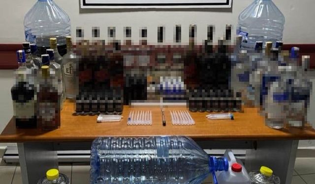 Litrelerce kaçak ürün ele geçirildi