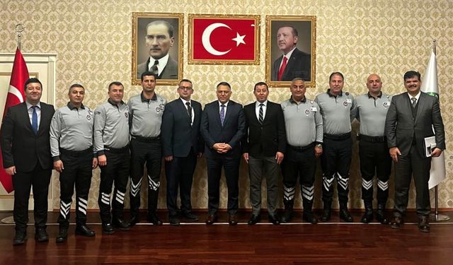 Rektör Gürel, Iğdır Üniversitesi Güvenlik Birimini Kabul Etti