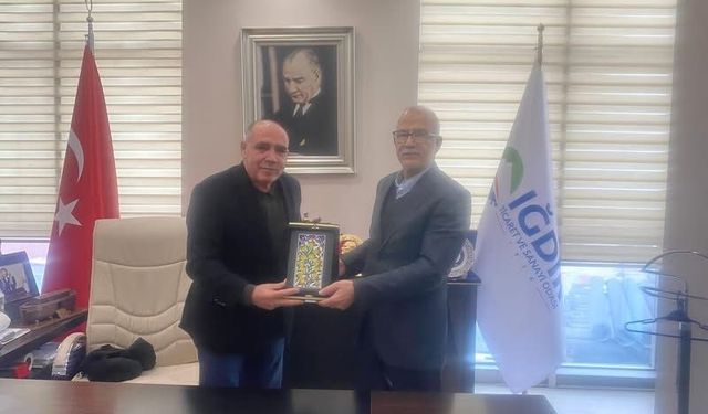 İRAN ERZURUM BAŞKONSOLOSU’NDAN IĞDIR TİCARET VE SANAYİ ODASI’NA ZİYARET