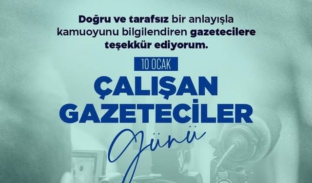 Milletvekili Cantürk Alagöz’den 10 Ocak Çalışan Gazeteciler Günü Mesajı