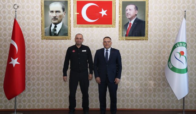 AFAD İl Müdürü Fikret Deniz’den Rektör Gürel'e Ziyaret