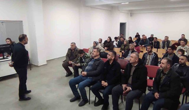 Sason'da arıcılığı geliştirme projesi kapsamında 70 adaya eğitim verildi