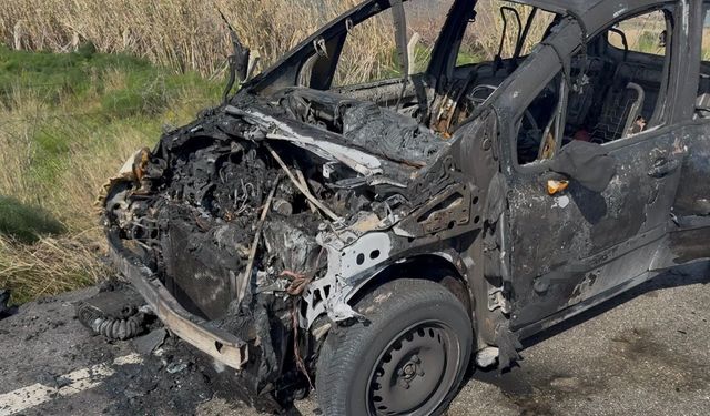 Sürücü son anda kurtuldu