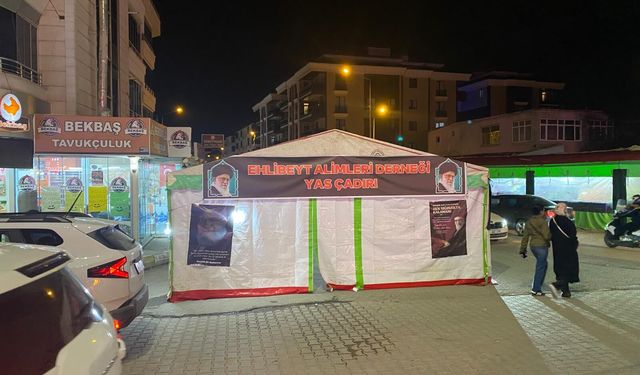 Iğdır Ehlibeyt Âlimler Derneği’nden Seyyid Ali Hamaney İçin Yas Çadırı