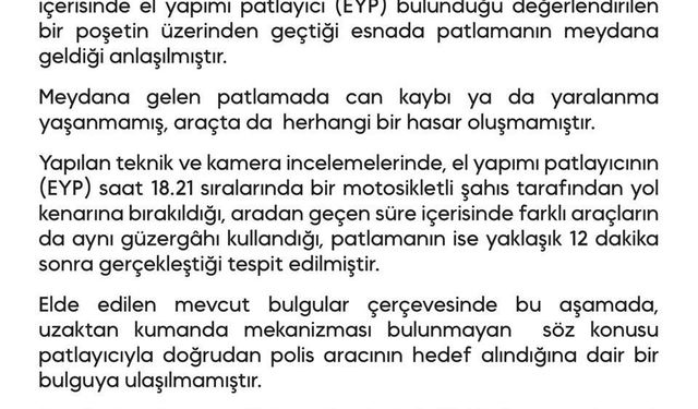 Diyarbakır'da polis aracının geçişi sırasında EYP patladı