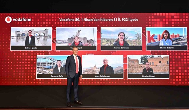 Vodafone 1 Nisan'da 81 İl ve 922 ilçede 5G sinyalini aynı anda verecek