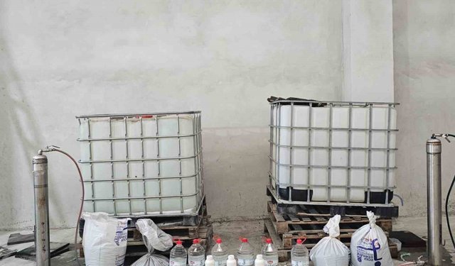 1 Ton etil alkol ele geçirildi